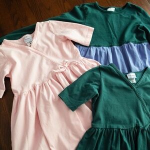 Hanna Andersson Girls Dress Set of 3